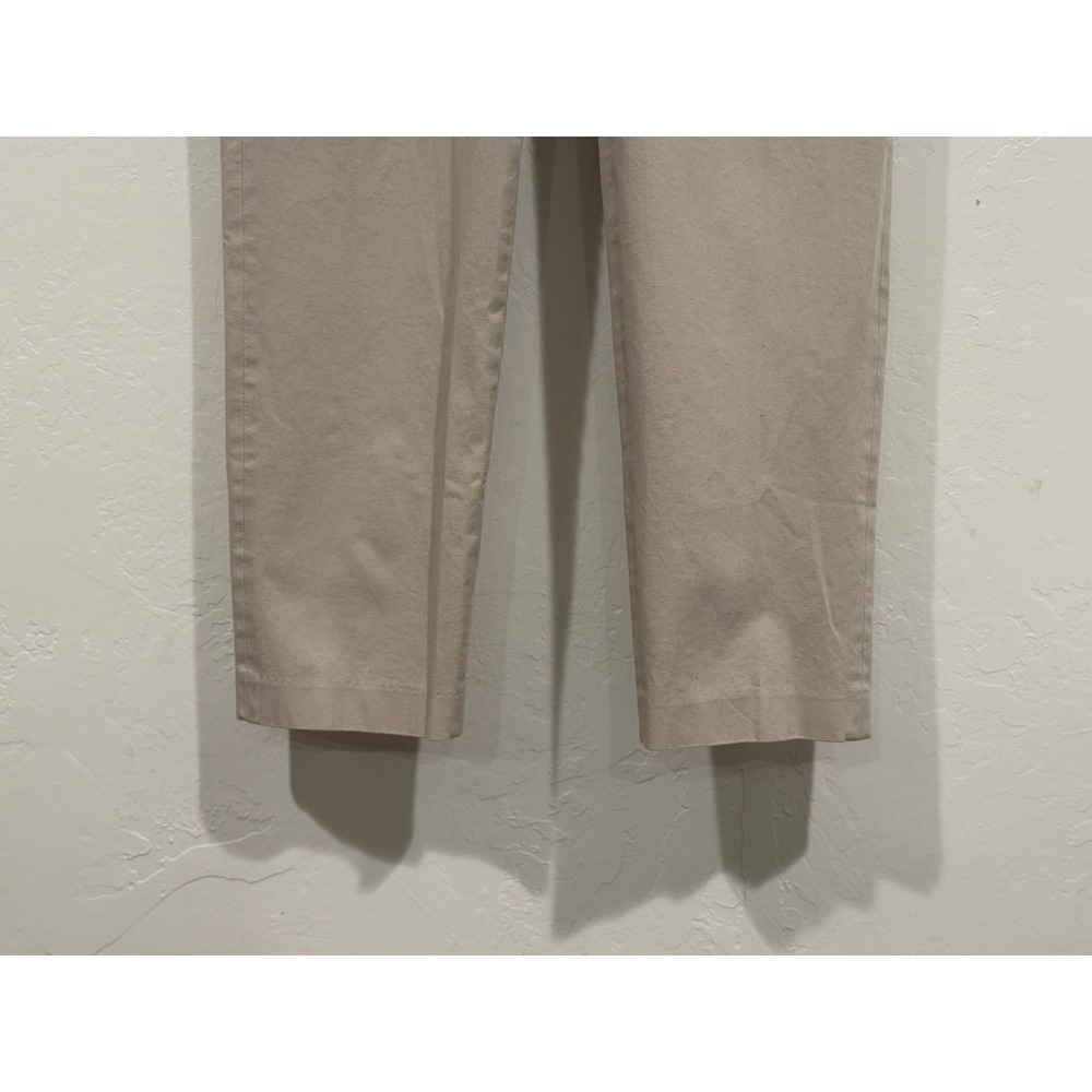 Lafayette 148 New York Beige Cotton Lycra Stretch Slim Straight Leg Pants Sz 4 - Picture 10 of 12